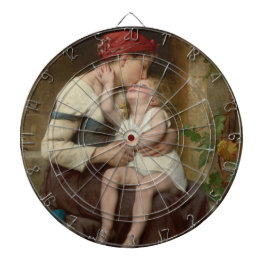Liebe Mutter mit ihrem Adorable Child (Perrault) Dartscheibe