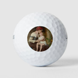 Liebe Mutter mit ihrem Adorable Child (Perrault) Golfball