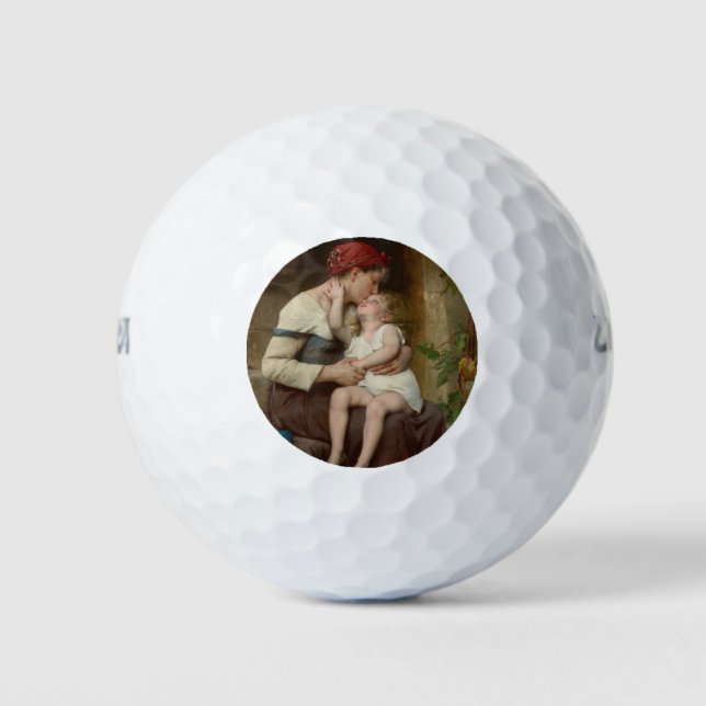Liebe Mutter mit ihrem Adorable Child (Perrault) Golfball (Vorderseite)