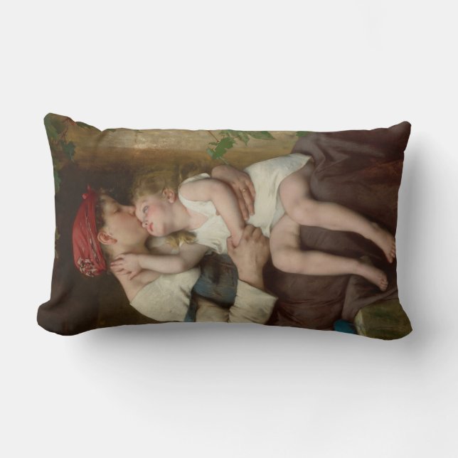 Liebe Mutter mit ihrem Adorable Child (Perrault) Lendenkissen (Vorderseite)