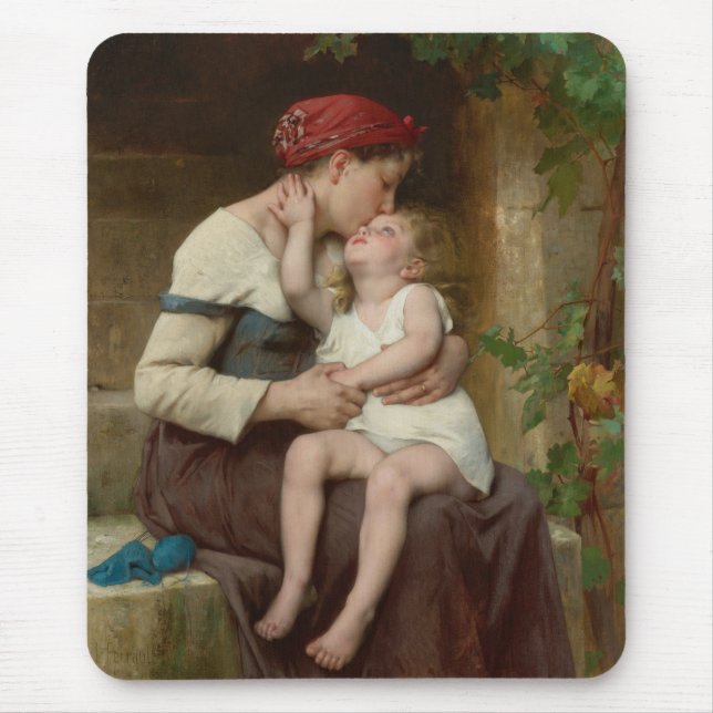 Liebe Mutter mit ihrem Adorable Child (Perrault) Mousepad (Vorne)