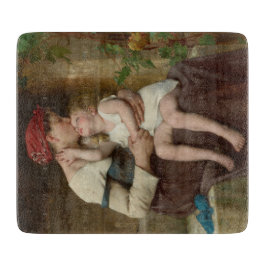 Liebe Mutter mit ihrem Adorable Child (Perrault) Schneidebrett