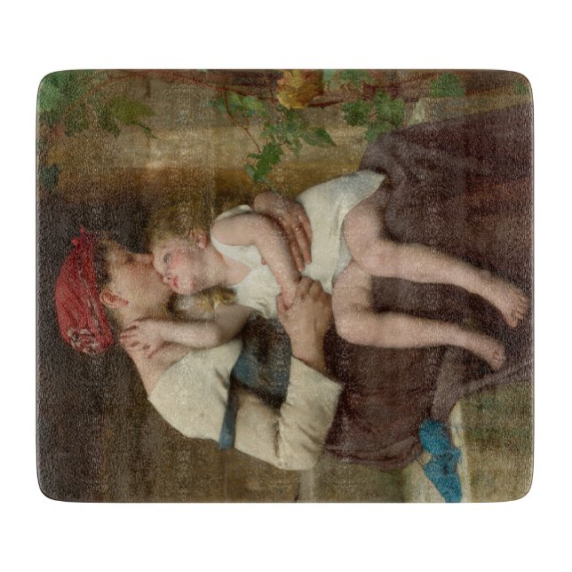 Liebe Mutter mit ihrem Adorable Child (Perrault) Schneidebrett (Vorderseite)