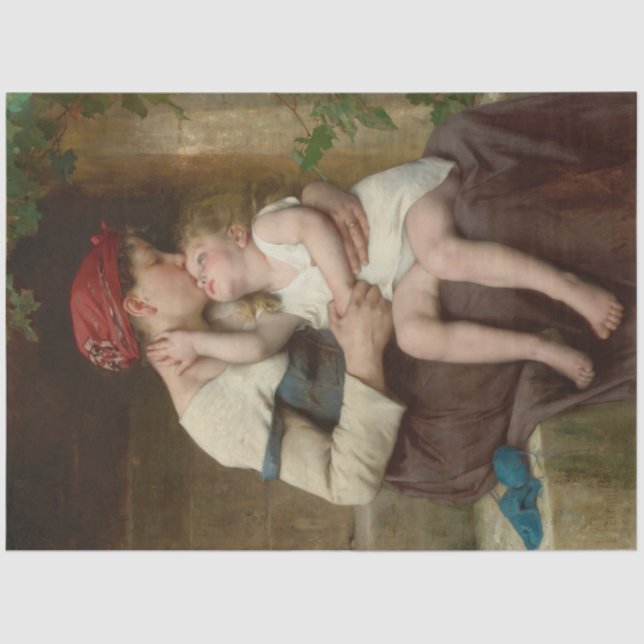 Liebe Mutter mit ihrem Adorable Child (Perrault) Seidenpapier (Vorderseite)
