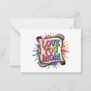 LIEBE MUTTER MITTEILUNGSKARTE