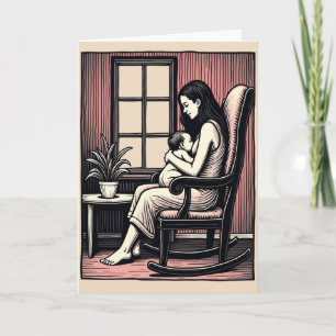 Liebe Mutter Säuglings-Kunstkarte Karte