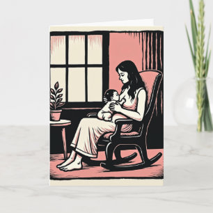 Liebe Mutter Szene Kunstkarte Karte
