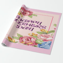 Liebe Muttertagssammlung blühend Geschenkpapier