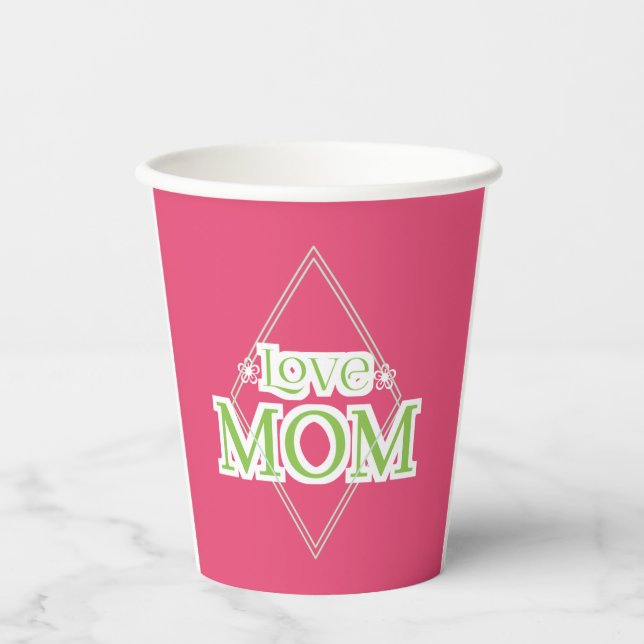 Liebe Mutti Geschenke  Pappbecher (Vorderseite)