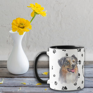 Liebe My Aussie Dog Pawprint Tasse