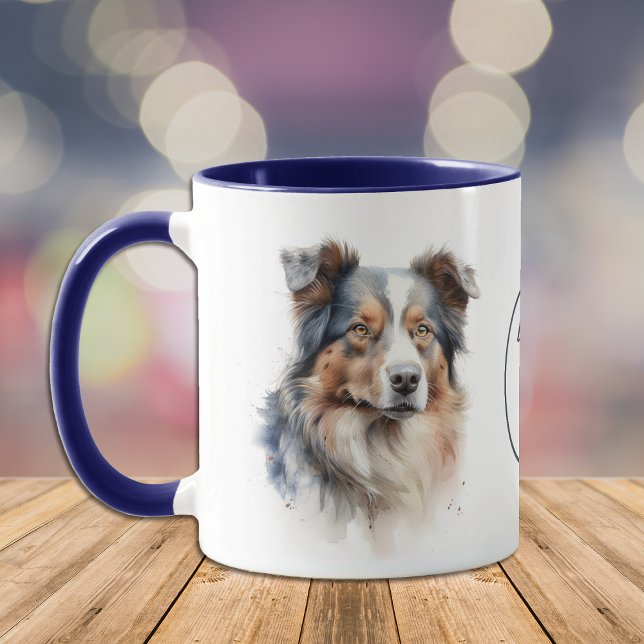 Liebe My Aussie Dog Portrait Tasse (Von Creator hochgeladen)