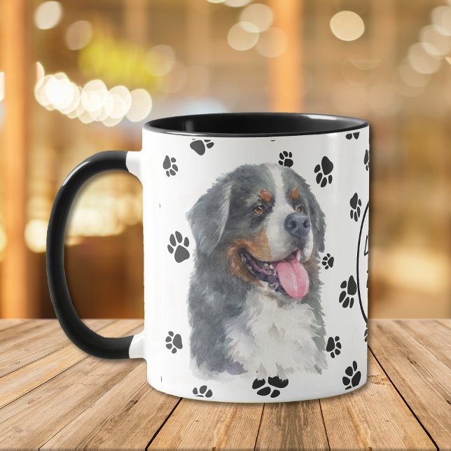 Liebe My Bernese Mountain Dog Pawprint Tasse (Von Creator hochgeladen)