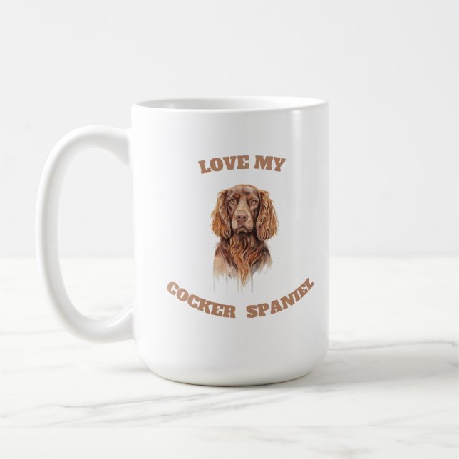 Liebe My Cocker Spaniel Kaffeetasse (Links)