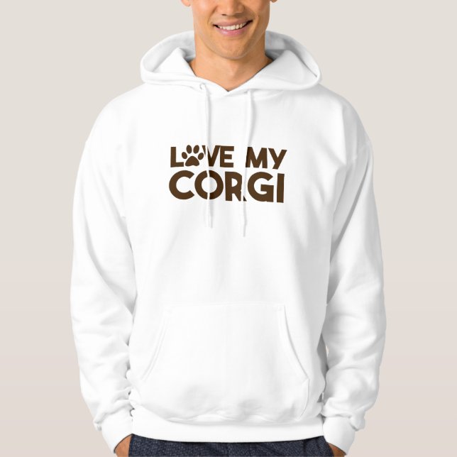 LIEBE MY CORGI PAW HOODIE (Vorderseite)