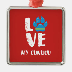 LIEBE MY CUNUCU (weiße Buchstaben) - Ornament