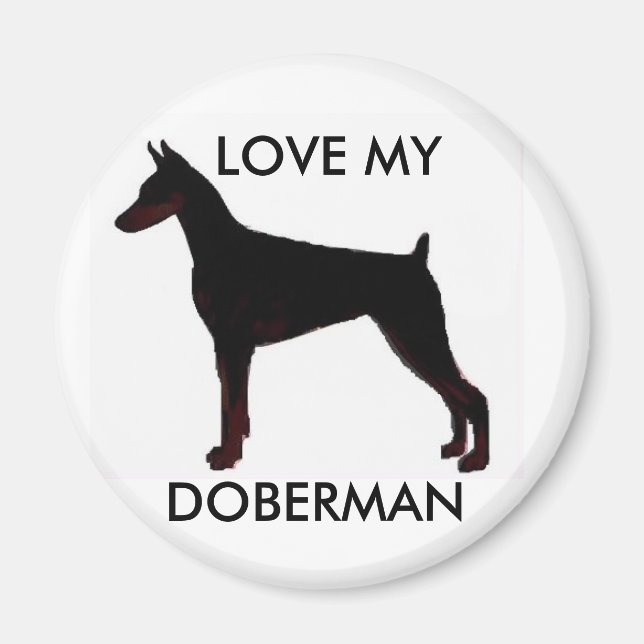 LIEBE MY, DOBERMAN MAGNET (Vorne)