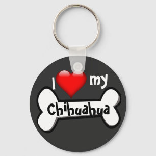 Liebe my Dog Breed (geben Sie Lieblingsrasse ein)  Schlüsselanhänger