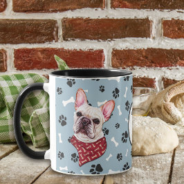 Liebe My French Bulldog Pawprint Tasse