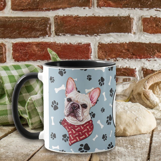 Liebe My French Bulldog Pawprint Tasse (Von Creator hochgeladen)