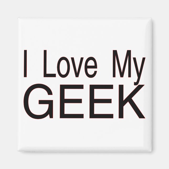 Liebe My Geek Magnet (Vorne)