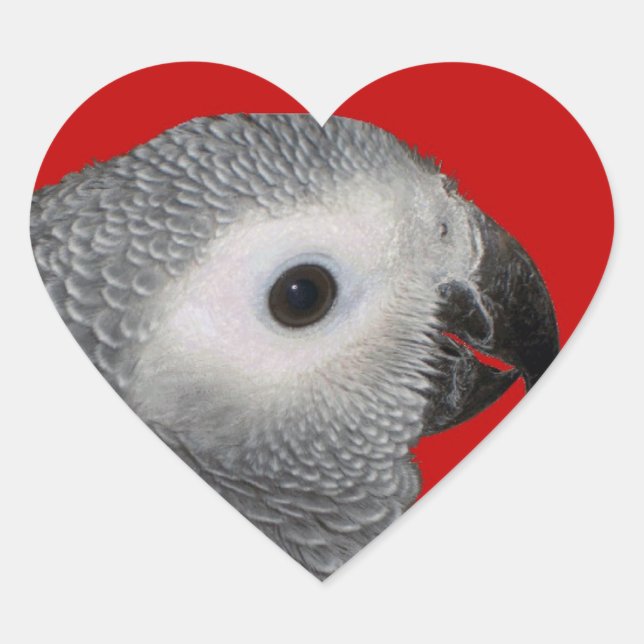 Liebe My Gray Herz-Aufkleber (Vorderseite)