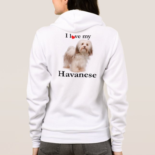Liebe My Havanese Hoodie (Rückseite)