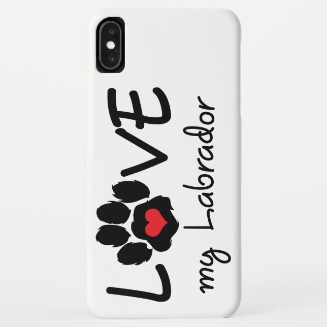 Liebe My Labrador Case-Mate iPhone Hülle (Rückseite)