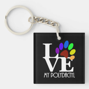 LIEBE My Polydactyl Schlüsselanhänger