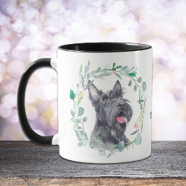 Liebe My Scottish Terrier Wreath Coffee Tasse