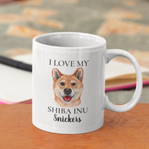 Liebe My Shiba Inu Dog Monogram Kaffeetasse