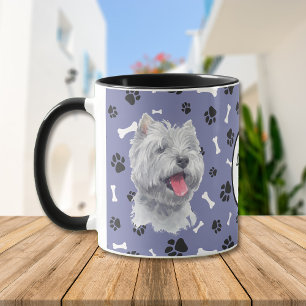 Liebe My Westie Dog Pawprint Tasse