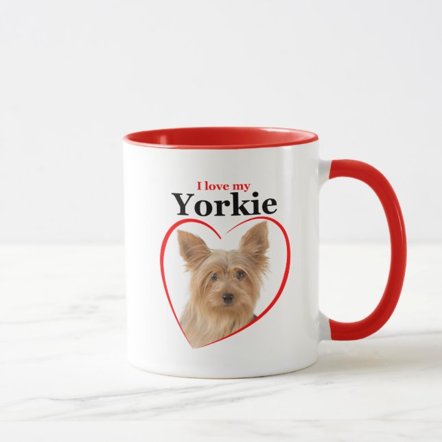 Liebe My Yorkie Tasse (Rechts)