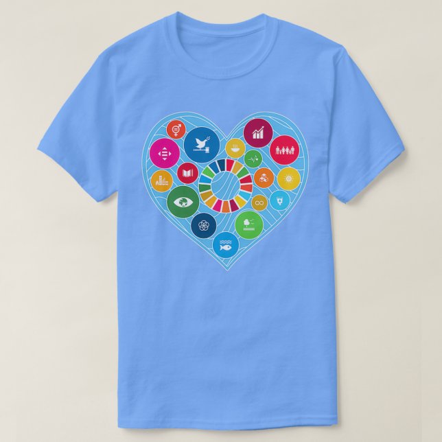 Liebe Nachhaltige Entwicklungsziele 2030  T-Shirt (Design vorne)