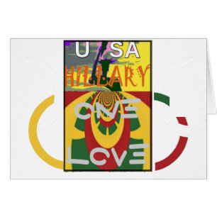 Liebe-Nachricht in Rasta-Farbdrucken