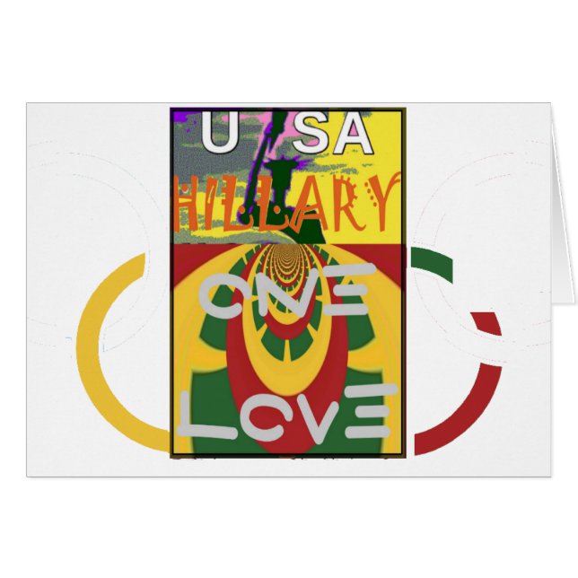 Liebe-Nachricht in Rasta-Farbdrucken (Vorderseite (Horizontal))