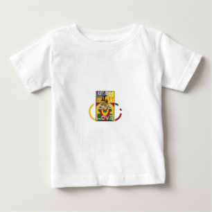 Liebe-Nachricht in Rasta-Farbdrucken Baby T-shirt
