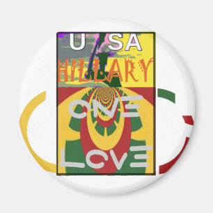 Liebe-Nachricht in Rasta-Farbdrucken Magnet