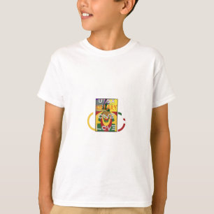 Liebe-Nachricht in Rasta-Farbdrucken T-Shirt