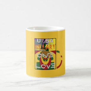 Liebe-Nachricht in Rasta-Farbdrucken Tasse
