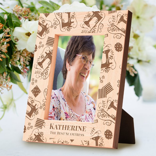 Liebe Nähen geätzte Rahmen (Love Sewing Machines Design.)