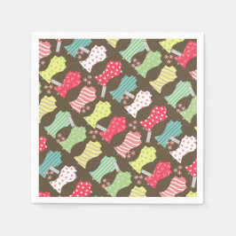 Liebe Nähen Mannequin Brown Serviette