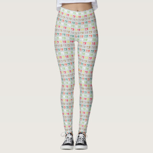 Liebe Nähmaschine Grau Leggings