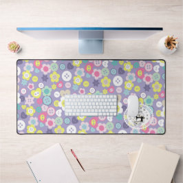 Liebe Nähtasten Lila Schreibtischunterlage