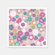 Liebe Nähtasten Rosa Napkins