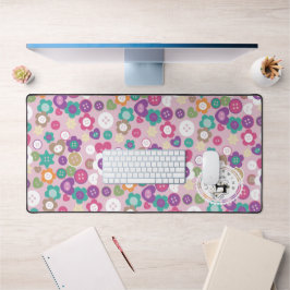 Liebe Nähtasten Rosa Schreibtischunterlage