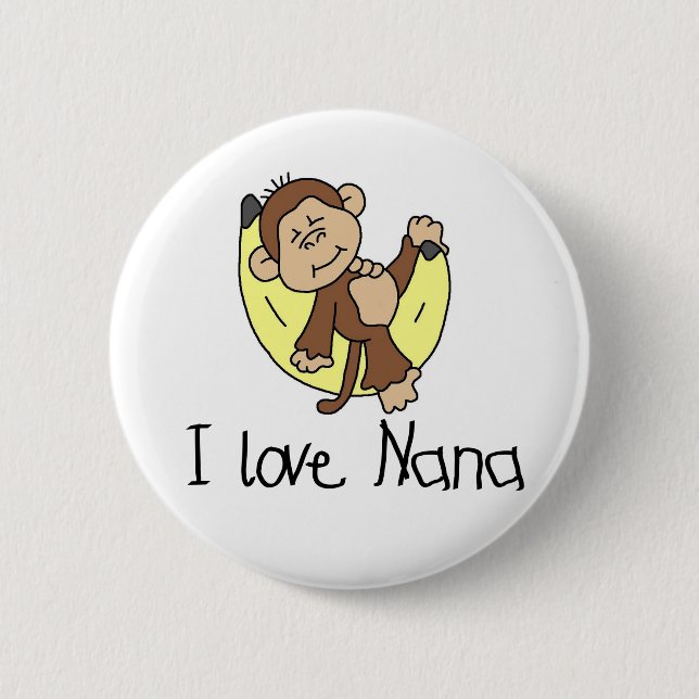 Liebe Nana des Affe-I Button (Vorderseite)