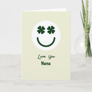 Liebe Nana Green Clover Karte