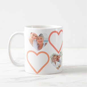 Liebe Nana Großmutter Rosa Herz Fotos Collage Kaffeetasse