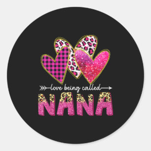 Liebe, Nana Oma Valentinstag Mütter genannt zu wer Runder Aufkleber