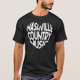 Liebe Nashville Tennessee Country Music Gitarrensp T-Shirt